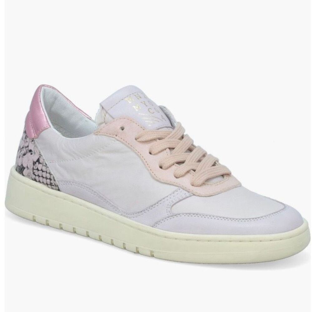 Miz Mooz Veronica Leather Sneaker Lotus Metallic Size 8.5 Euro 39, NWT‎